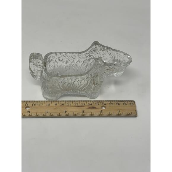 Vintage Scottie Dog Creamer 1930s Clear Glass Post Cereal #28 LE Smith Glass Co - Picture 8 of 9